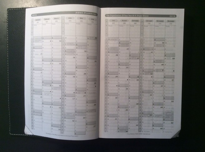 Anno planning calendar